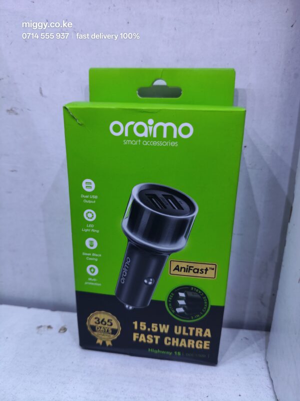 HIGHWAY 15 OCC-1152D Oraimo Car Charger for Sale in Kenya — image 3