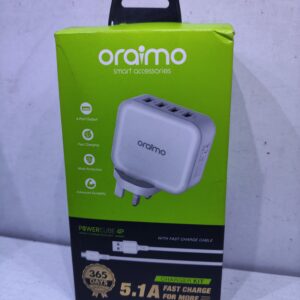 Oraimo OCW-U81F PowerCube 4 10.5W 4 Ports Wall Charger for Sale in Kenya