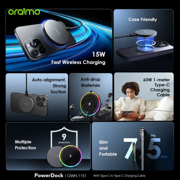 Oraimo Wireless Charging OWH-1151 for Sale in Kenya — image 5