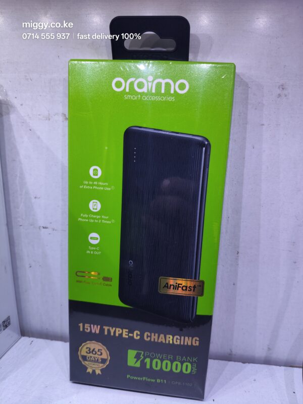 POWERFLOW B11 OPB-1102 Oraimo Power Bank 10000mAh for Sale in Kenya