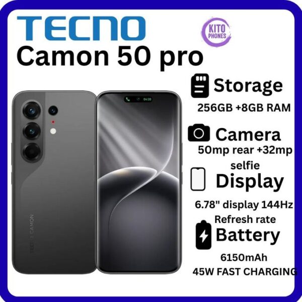 Tecno Camon 50 Pro 256GB for sale in Kenya — image 2