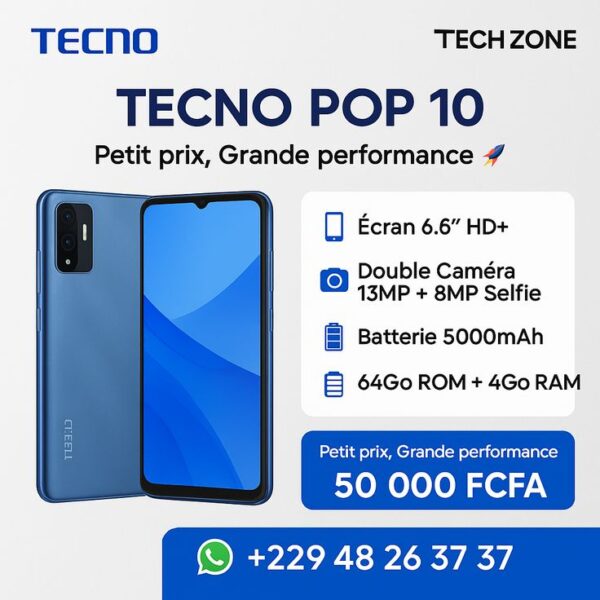 Tecno Pop 10 3GB 64GB for Sale in Kenya — image 5