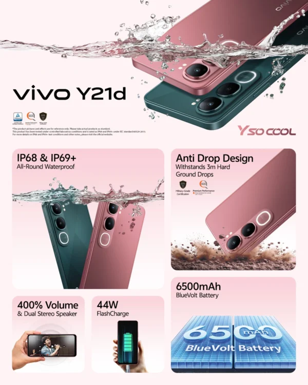 Vivo Y21D 6+256GB for Sale in Kenya — image 6