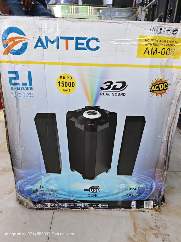 Amtec AM-006 2.1CH Home Audio Sound System 15000W – Black for Sale in Kenya — image 3