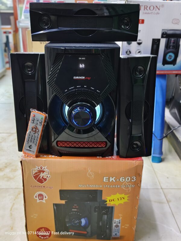 Euroken 3.1CH Home Theater Speaker System – 20000W PMPO EK-603 for Sale in Kenya — image 6