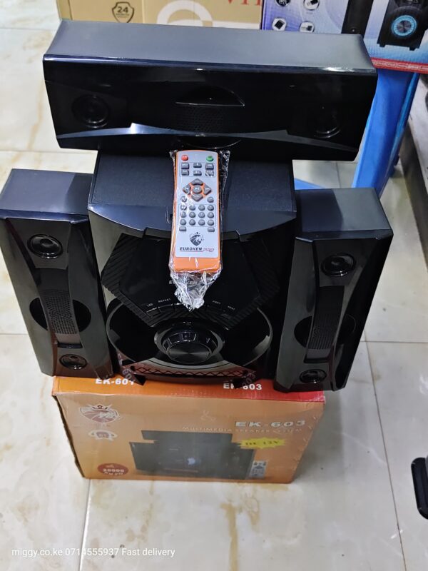Euroken 3.1CH Home Theater Speaker System – 20000W PMPO EK-603 for Sale in Kenya — image 5