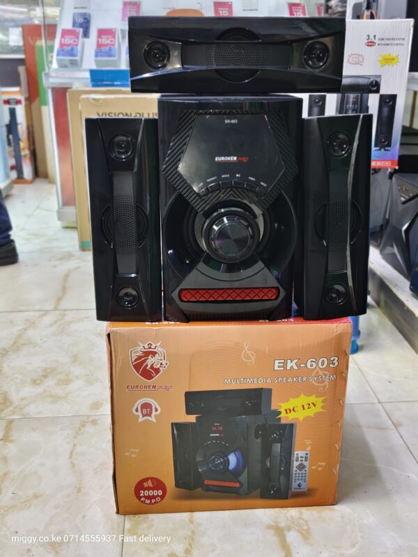 Euroken 3.1CH Home Theater Speaker System – 20000W PMPO EK-603 for Sale in Kenya