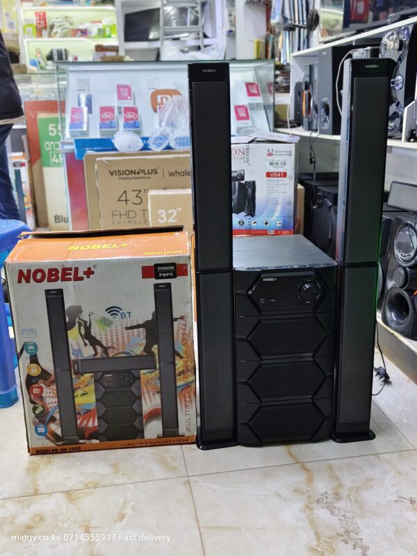 Nobel NB-2040 5.1CH Bluetooth Woofer Home Theater System – Powerful Bass Speaker for Sale in Kenya — image 4