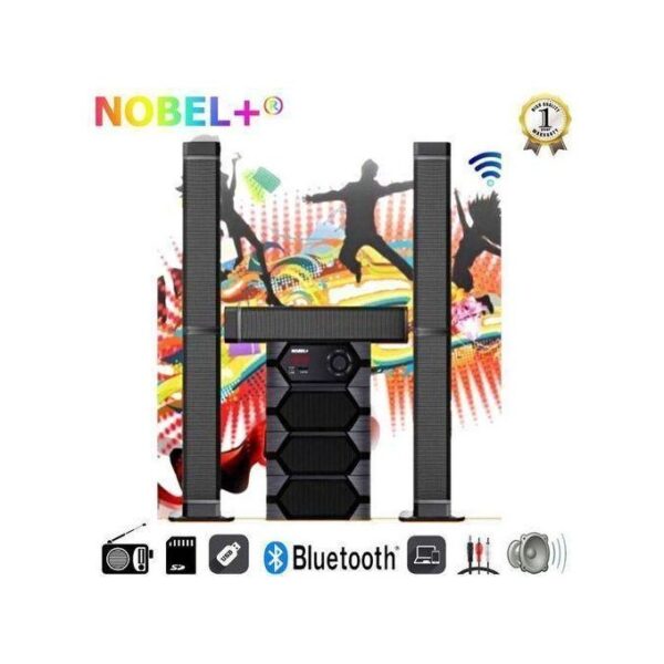 Nobel NB-2040 5.1CH Bluetooth Woofer Home Theater System – Powerful Bass Speaker for Sale in Kenya — image 3