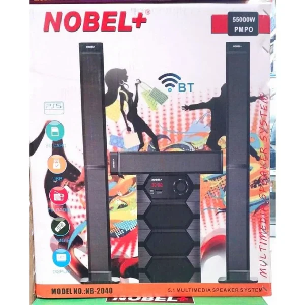Nobel NB-2040 5.1CH Bluetooth Woofer Home Theater System – Powerful Bass Speaker for Sale in Kenya — image 2