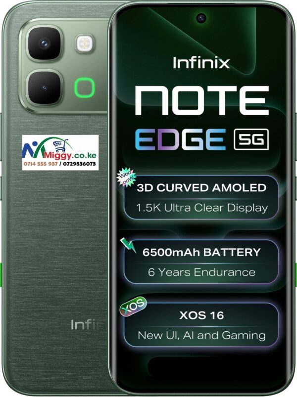Infinix Note Edge 5G 16GB RAM 256GB Curved Display for Sale in Kenya — image 2