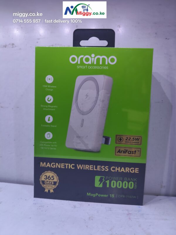 Oraimo MagPower 15 10000mAh Wireless Power Bank for Sale in Kenya — image 4