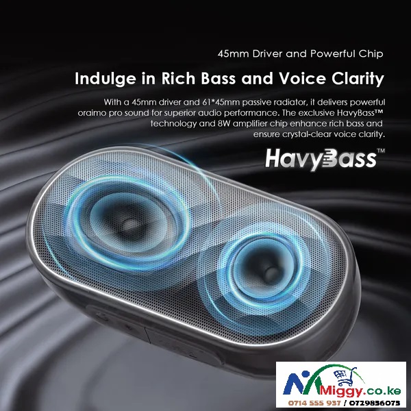 Oraimo SpaceBox 8W FM Wireless Speaker for Sale in Kenya — image 5