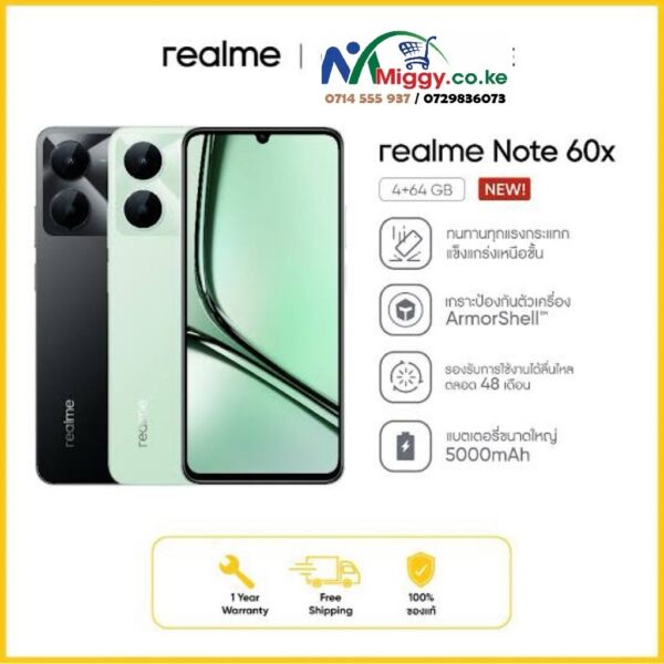 Realme Note 60X 3GB 64GB for Sale in Kenya — image 4