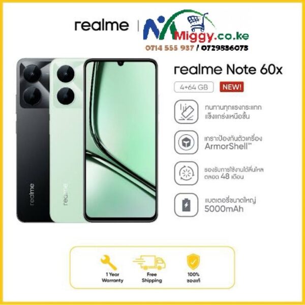 Realme Note 60X 3GB 64GB for Sale in Kenya — image 3