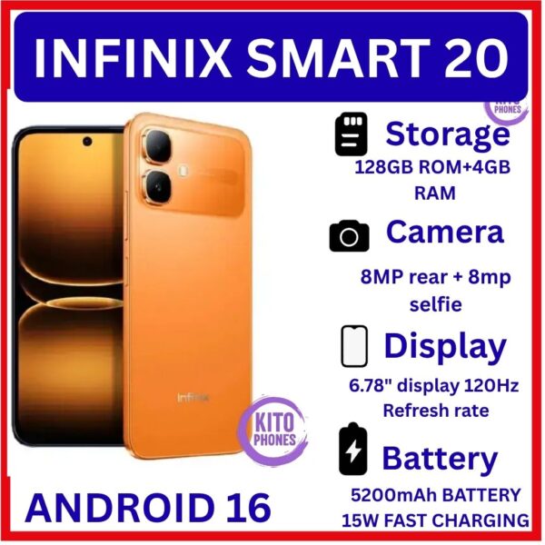 Infinix SMART 20 128GB 4GB RAM for Sale in Kenya — image 3